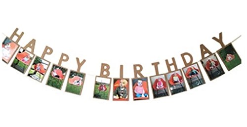 Amazon.co.jp: お誕生日 フォトガーランド HAPPYBIRTHDAY